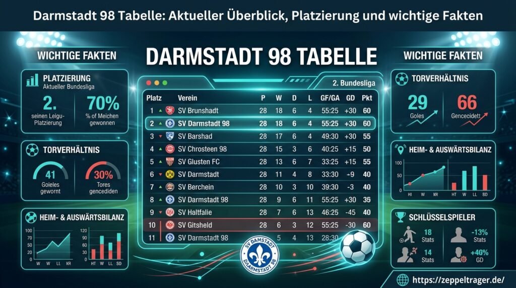 Darmstadt 98 Tabelle